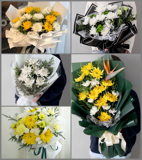 北京密云区古北口镇北甸子村白事花束代送